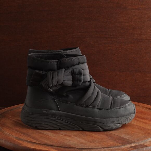 Skechers Boots Womens SZ 11 BLK Max Cushioning Finesse Pull On Ankle Comfort - Picture 1 of 13